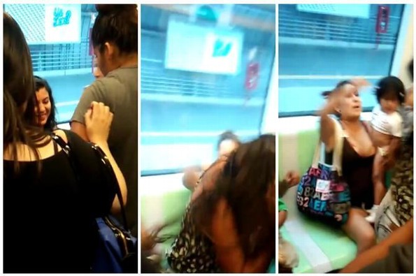 La golpean en el Metro ¡por no ceder su asiento! (VIDEO)