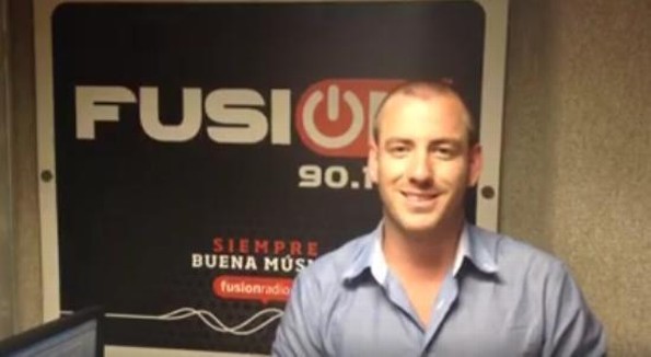 Juan Diego Covarrubias en entrevista en Fusión 90.1 FM