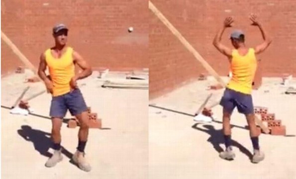 Albañil conquista las redes sociales ¡imitando a Beyoncé! (VIDEO)