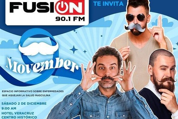 Imagen Fusión 90.1 FM invita al evento de salud masculina 'Movember' ¡Habrá regalos!