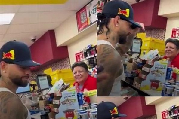 Captan a Maluma en una tienda de conveniencia en Nuevo León (+fotos/video)