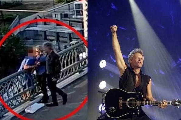 Jon Bon Jovi salva a mujer que quería saltar de un puente (+video)