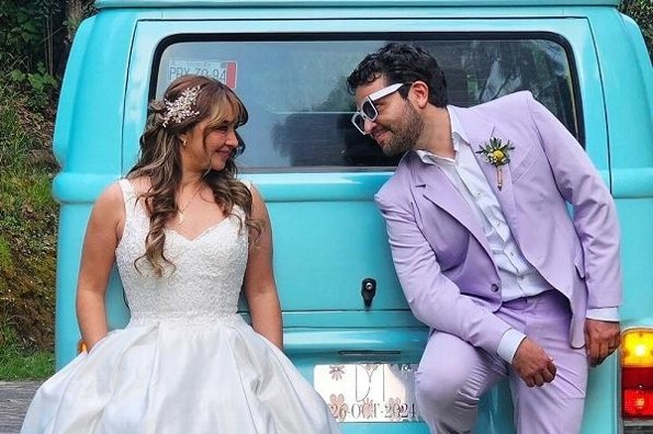 ¡Tremendo bodorrio! Daniela Luján se casó con Mario Monroy (+fotos/videos)