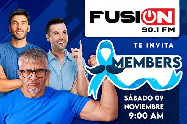 FUSIÓN 90.1 FM te invita a MEMBERS, evento enfocado a salud masculina