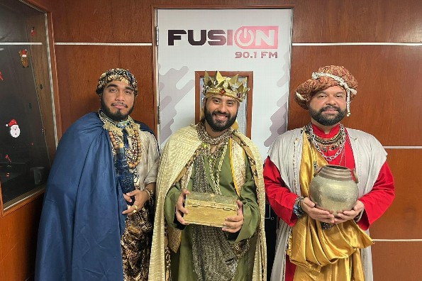 Los Reyes Magos ya llegarón a Veracruz y ¡Se adueñaron de la cabina de Fusión!